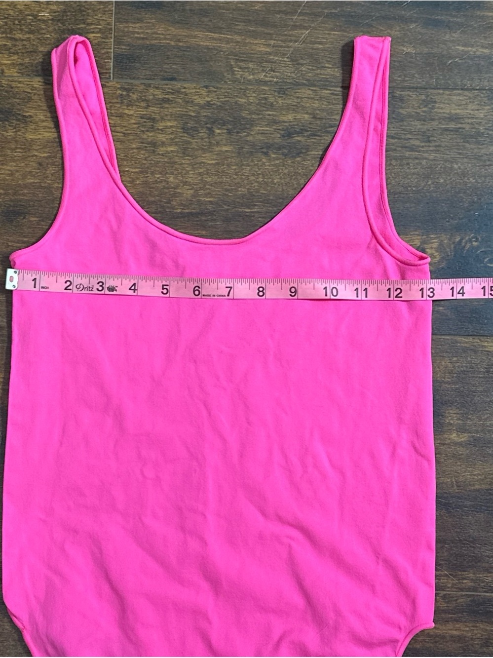 💖 SKIMS Hot Pink Tank Bodysuit L-XL Like New • Back to School Ready! 💖 - Picture 7 of 8